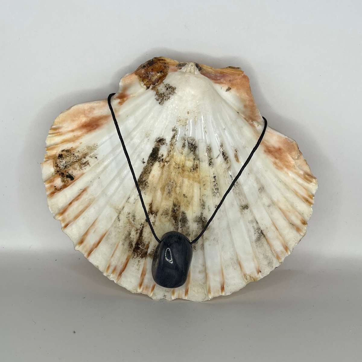 Assorted Tumble Gemstone Necklace on Black Cord - Crystal Geological