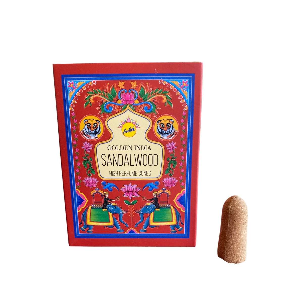 Golden India Incense Cones - Assorted - Backflow Incense