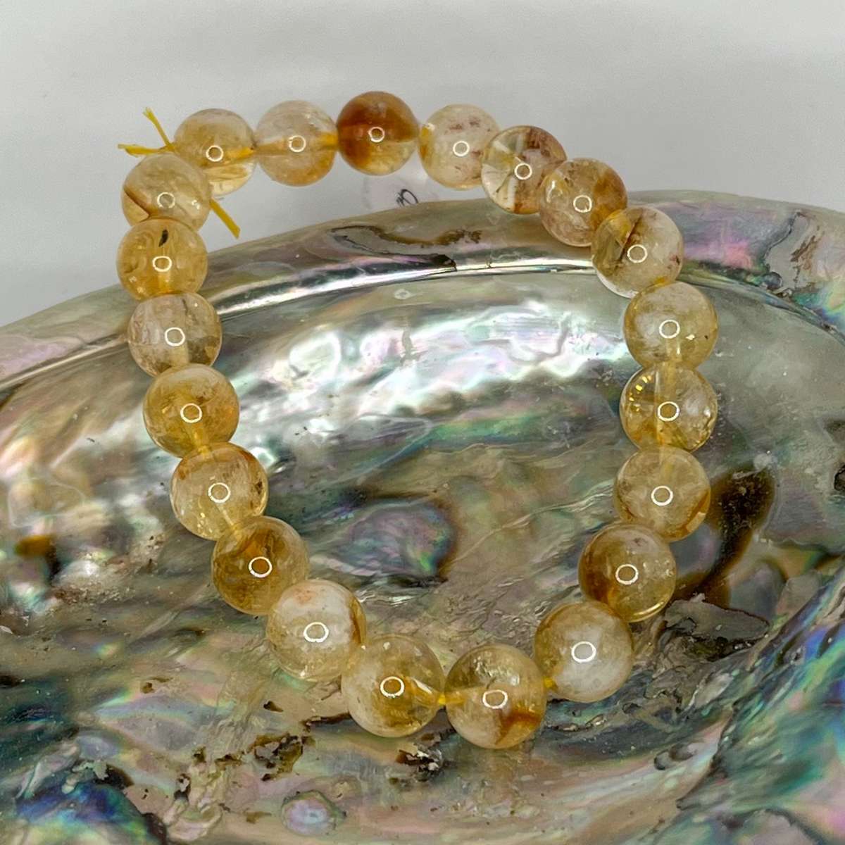 Citrine Round Bead Bracelets