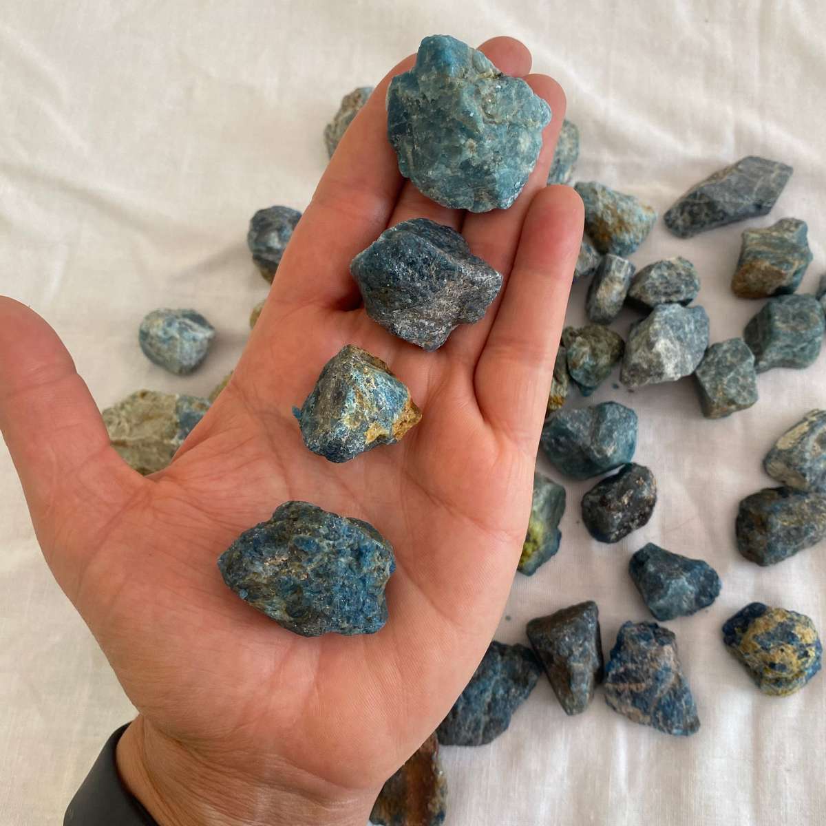 Blue Apatite Rough Piece