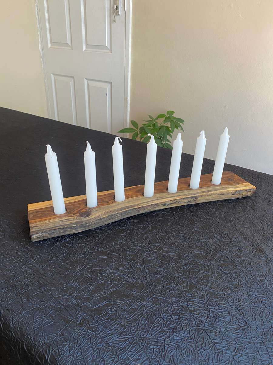 Tambotie Wood Candle Holder - 7 holes