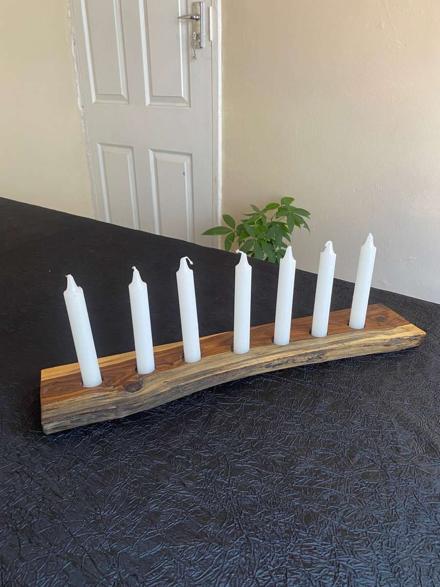 Tambotie Wood Candle Holder - 7 holes