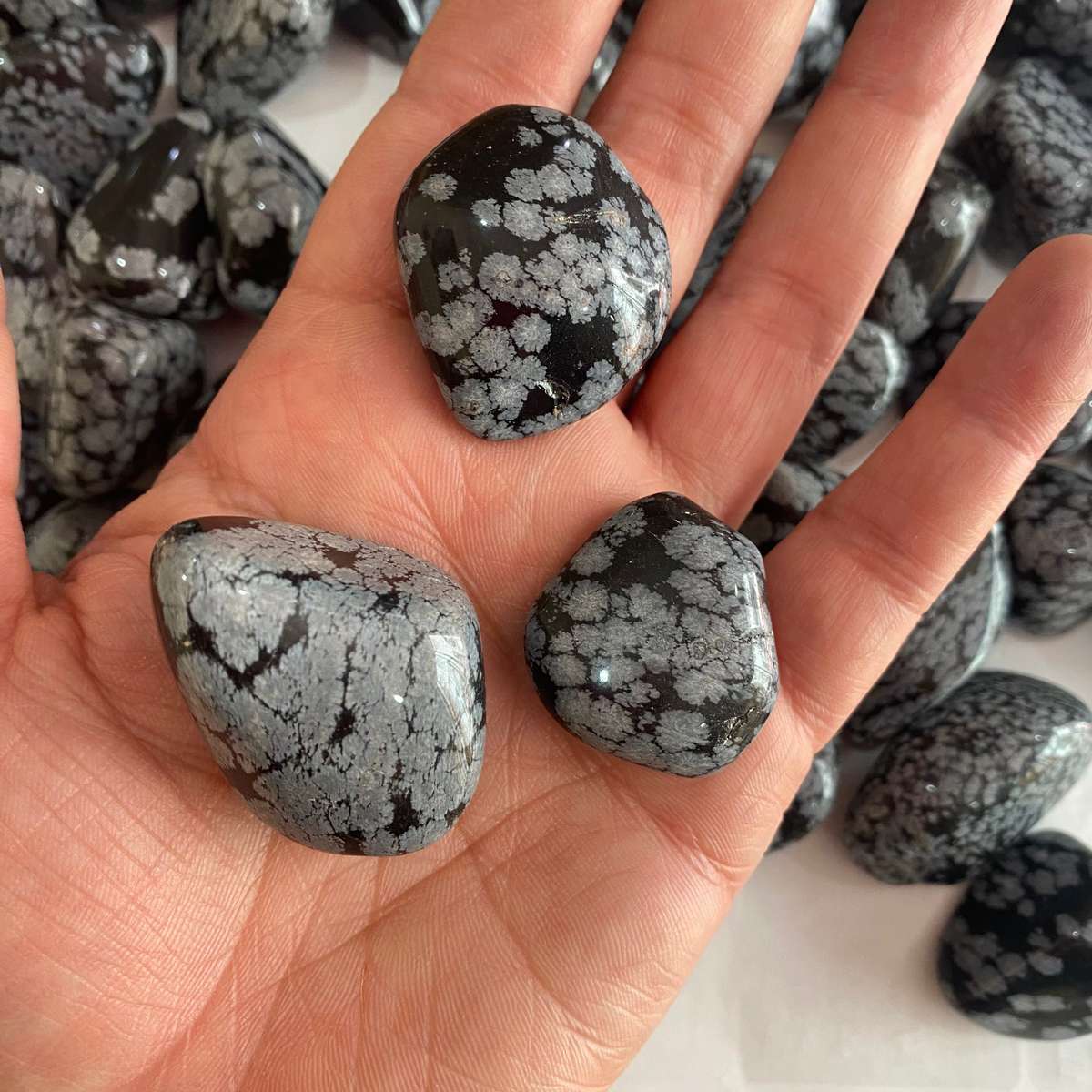 Snowflake Obsidian Tumble
