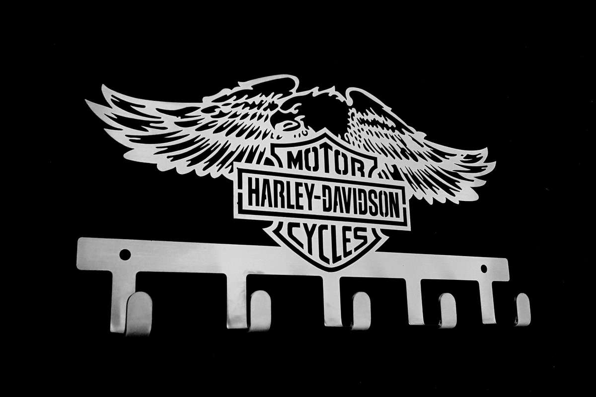 Harley Davidson Design - 5 Hook Key Hook