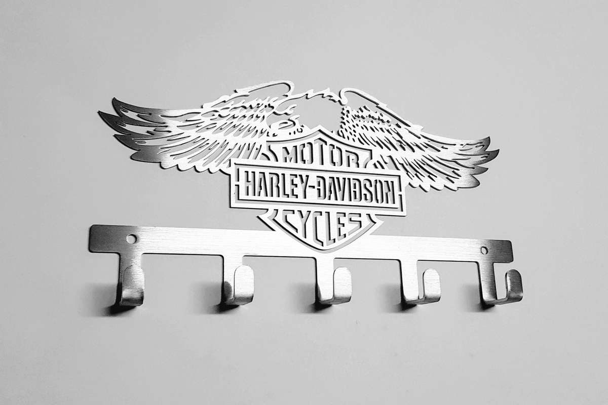 Harley Davidson Design - 5 Hook Key Hook