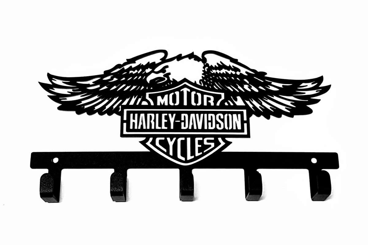 Harley Davidson Design - 5 Hook Key Hook