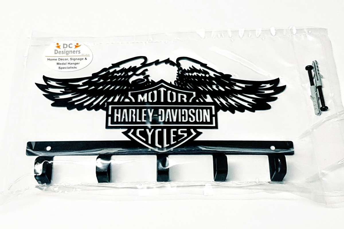 Harley Davidson Design - 5 Hook Key Hook
