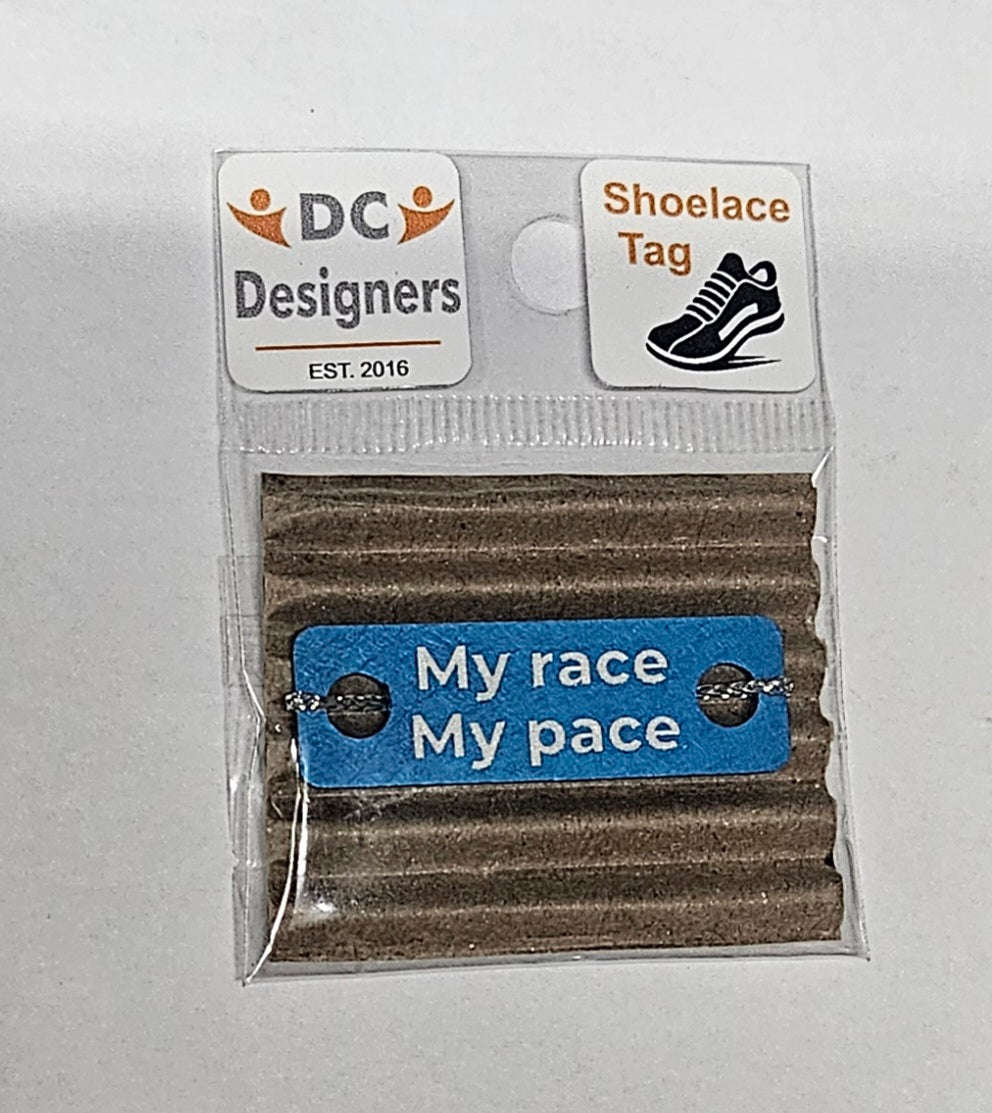 My Race My Pace Individual Shoelace Tag
