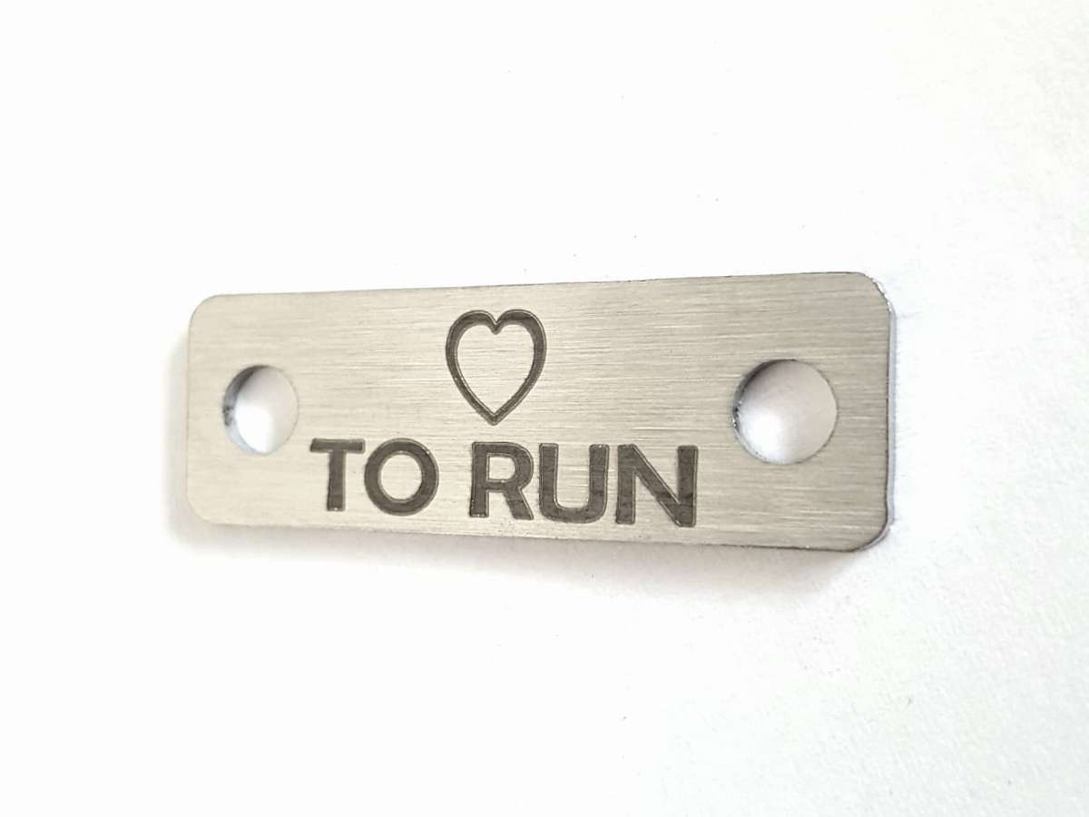 Love To Run Individual Shoelace Tag