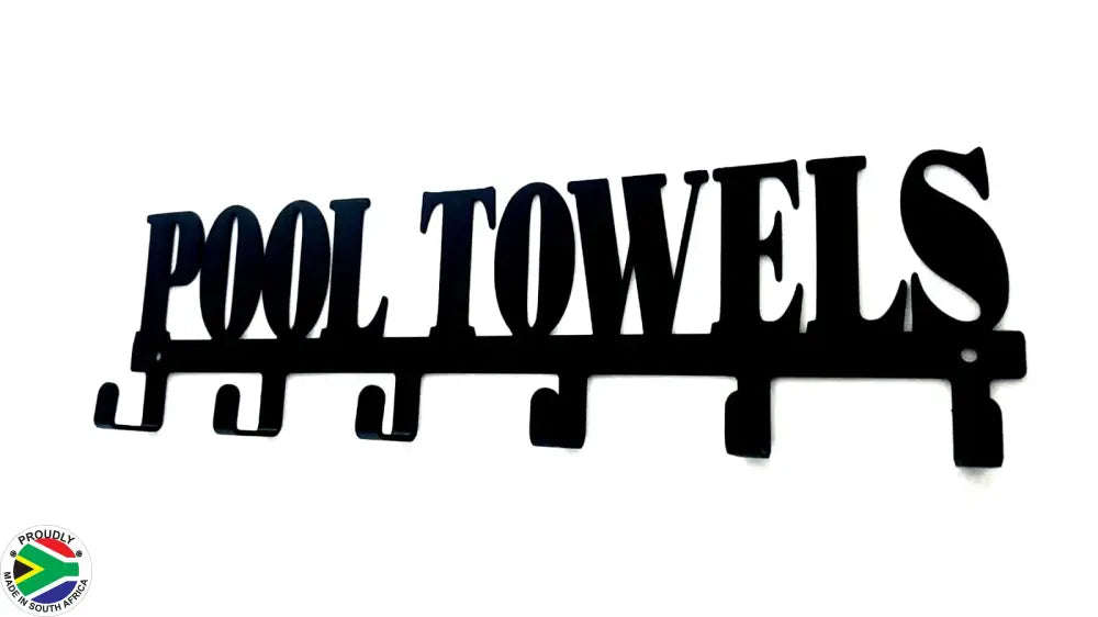 Pool Towels 6 hook towel hanger Small or Large
