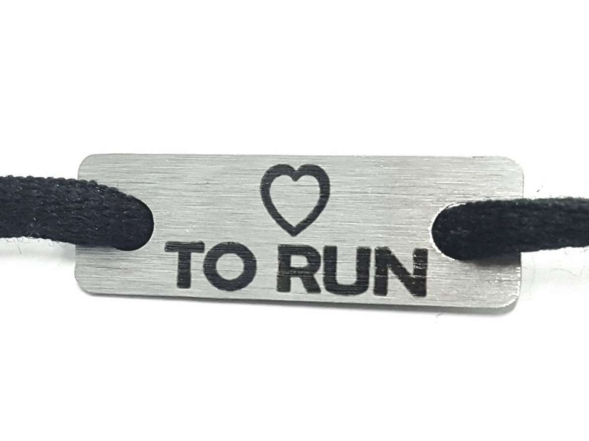 Love To Run Individual Shoelace Tag