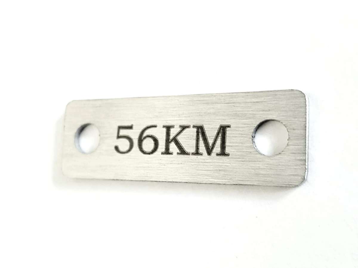 56 KM Individual Shoelace Tag