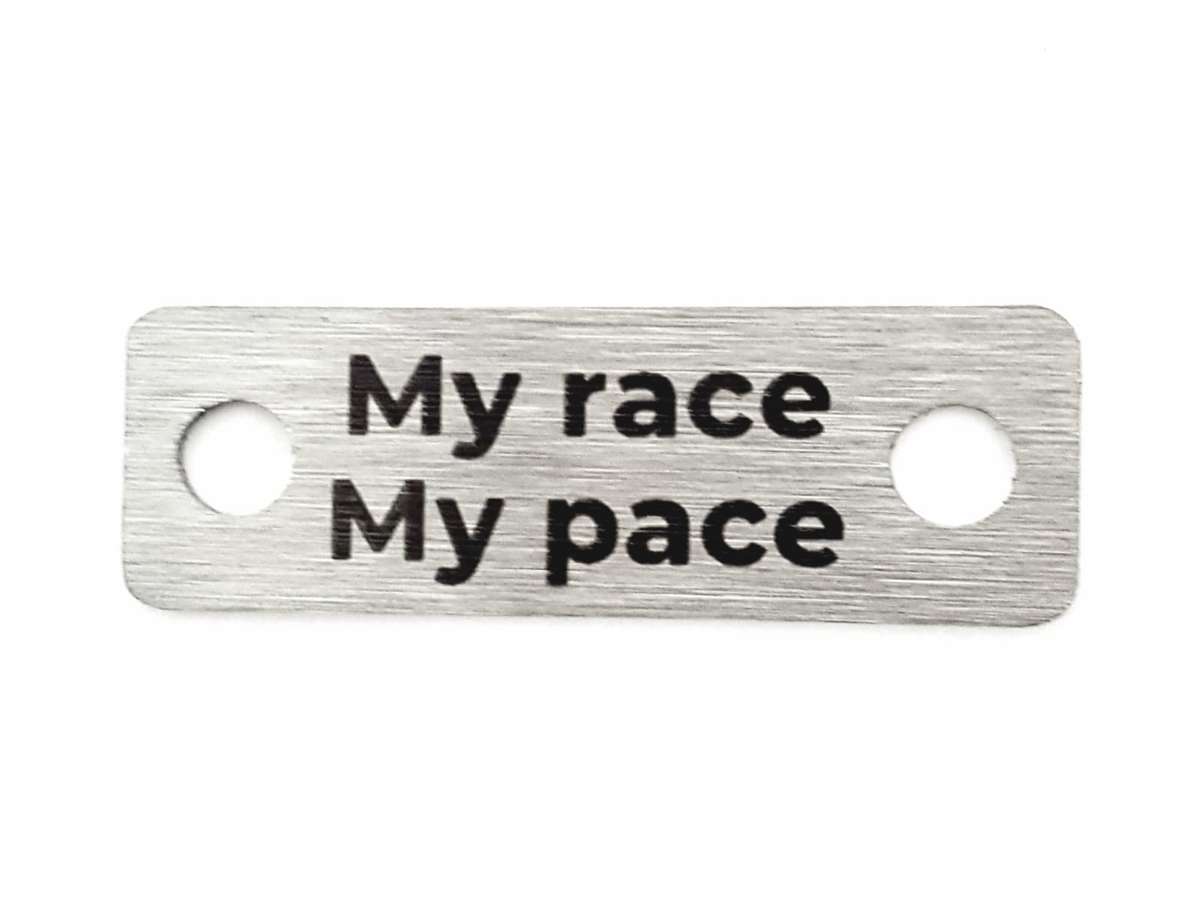 My Race My Pace Individual Shoelace Tag