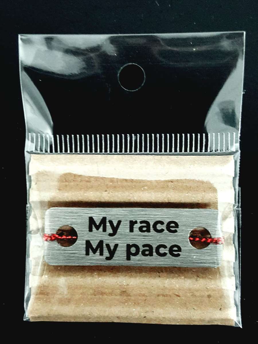 My Race My Pace Individual Shoelace Tag
