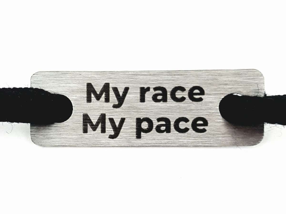 My Race My Pace Individual Shoelace Tag