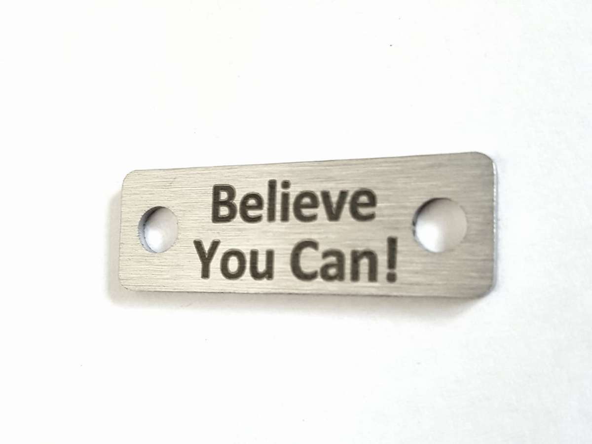 Believe You Can Individual Shoelace Tag
