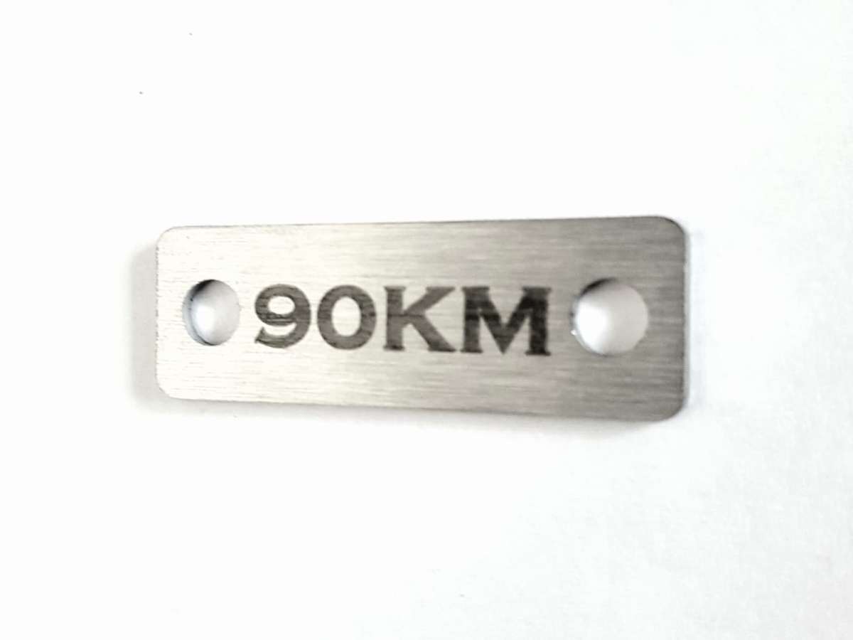 90 KM Individual Shoelace Tag