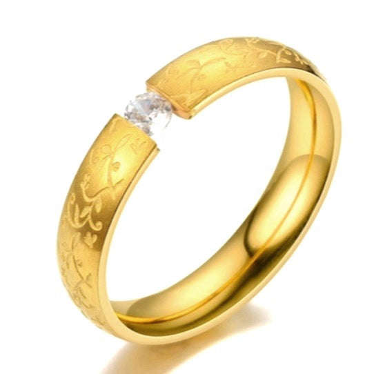 ASHA CRAFT - Exquisite Lace Design 0.1ct Sparkling Cr.Diamond Ring. Size 5