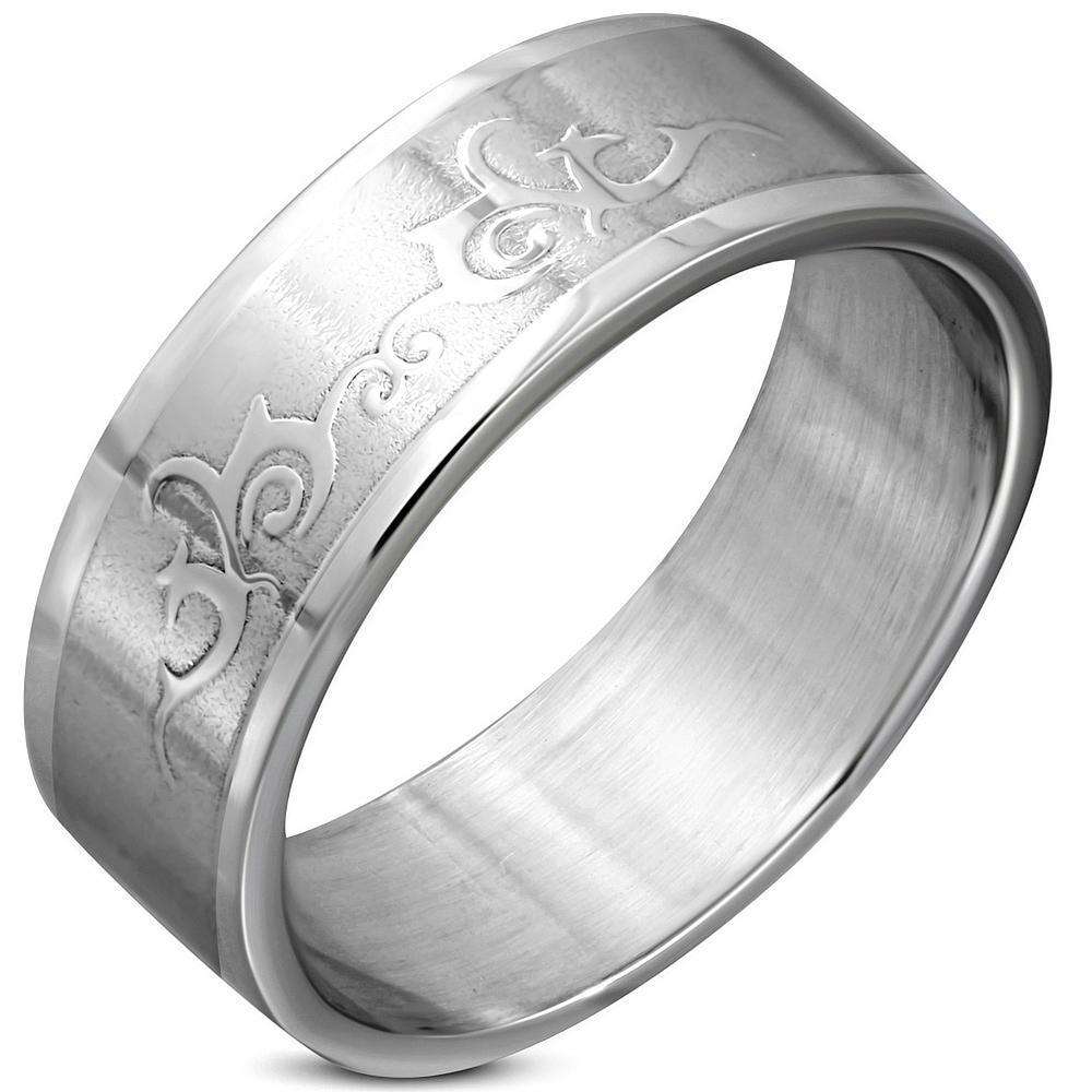 ASHA CRAFT - Mens Celtic Stainless Steel Band. Ring Size 11