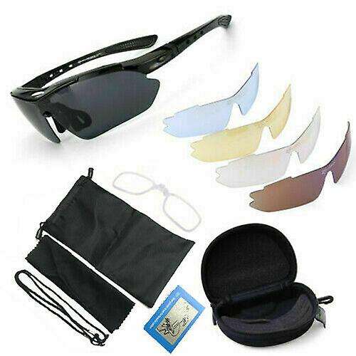 Polarize Sports Cycling Sunglasses with 5 Interchangeable Lenses