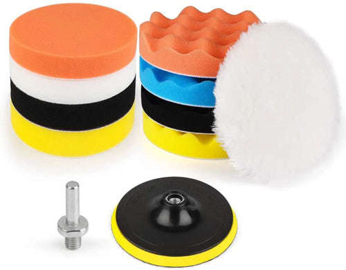 11 Piece Car Foam Drill Polishing Pad Kit