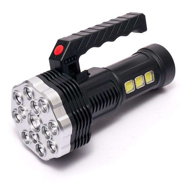 Strong Rechargeable Multi-functional 13 LED COB Flashlight