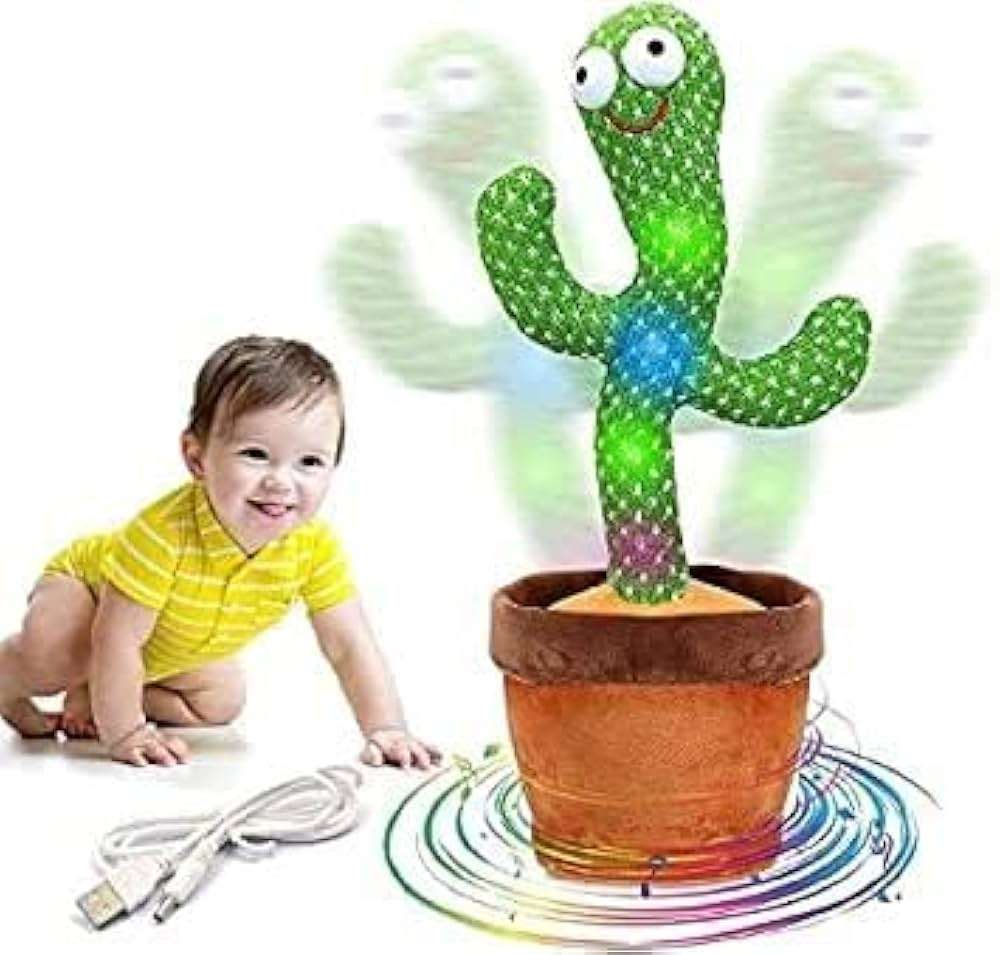 Dancing Cactus Mimicking Light Up Interactive Toy