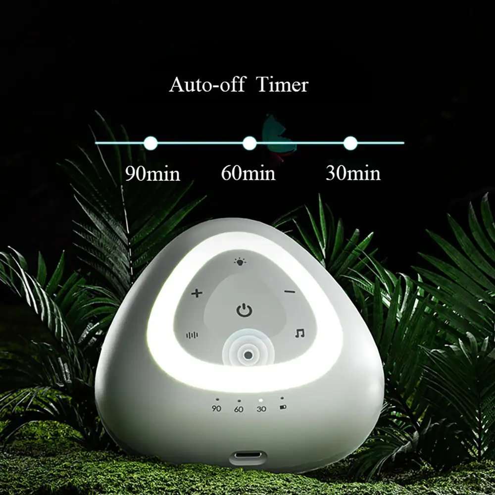 Baby Bluetooth White Noise Machine with LED Night Light