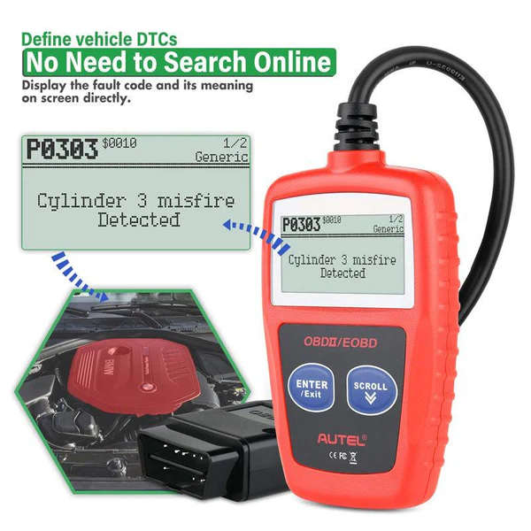 Car Fault Detector Code Reader OBD2 Scanner Diagnostic Tool