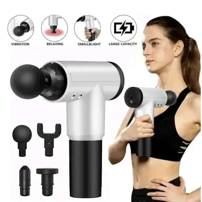 Muscle Relief Massager With 4 Massage Tips