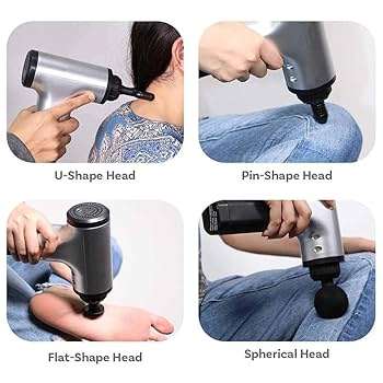 Muscle Relief Massager With 4 Massage Tips