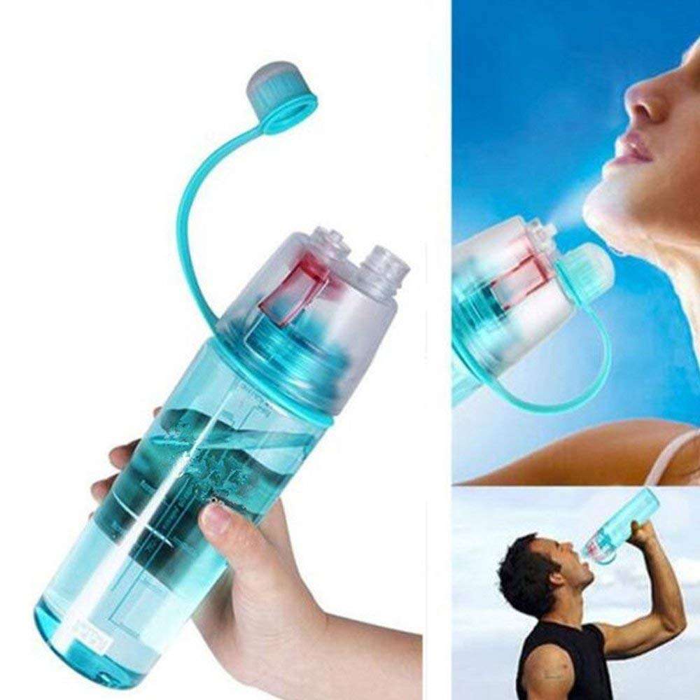 2-in-1 Water Bottle: Drink & Mist Spray