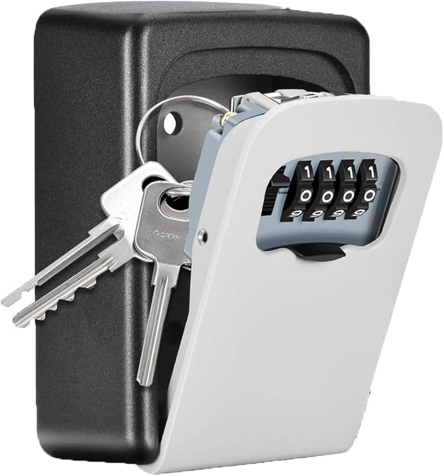 Key Storage Lock Box with 4 Digit Combination