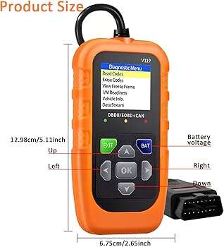 OBD II Car Fault Detector Code Reader OBD2 Scanner Diagnostic Tool V119
