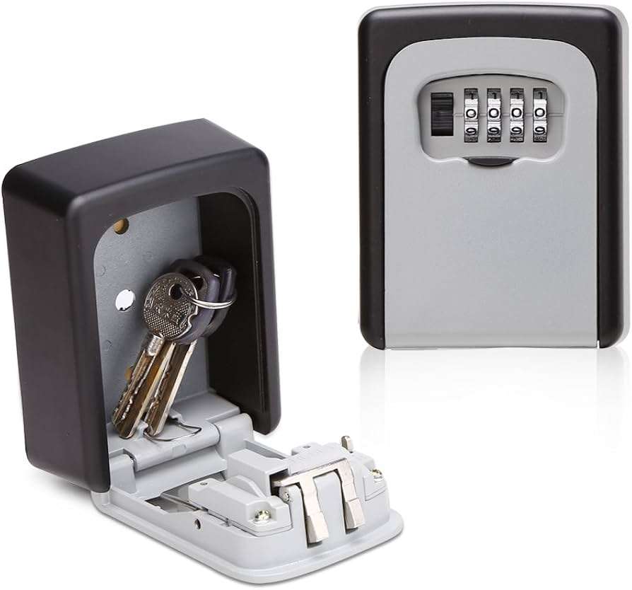Key Storage Lock Box with 4 Digit Combination