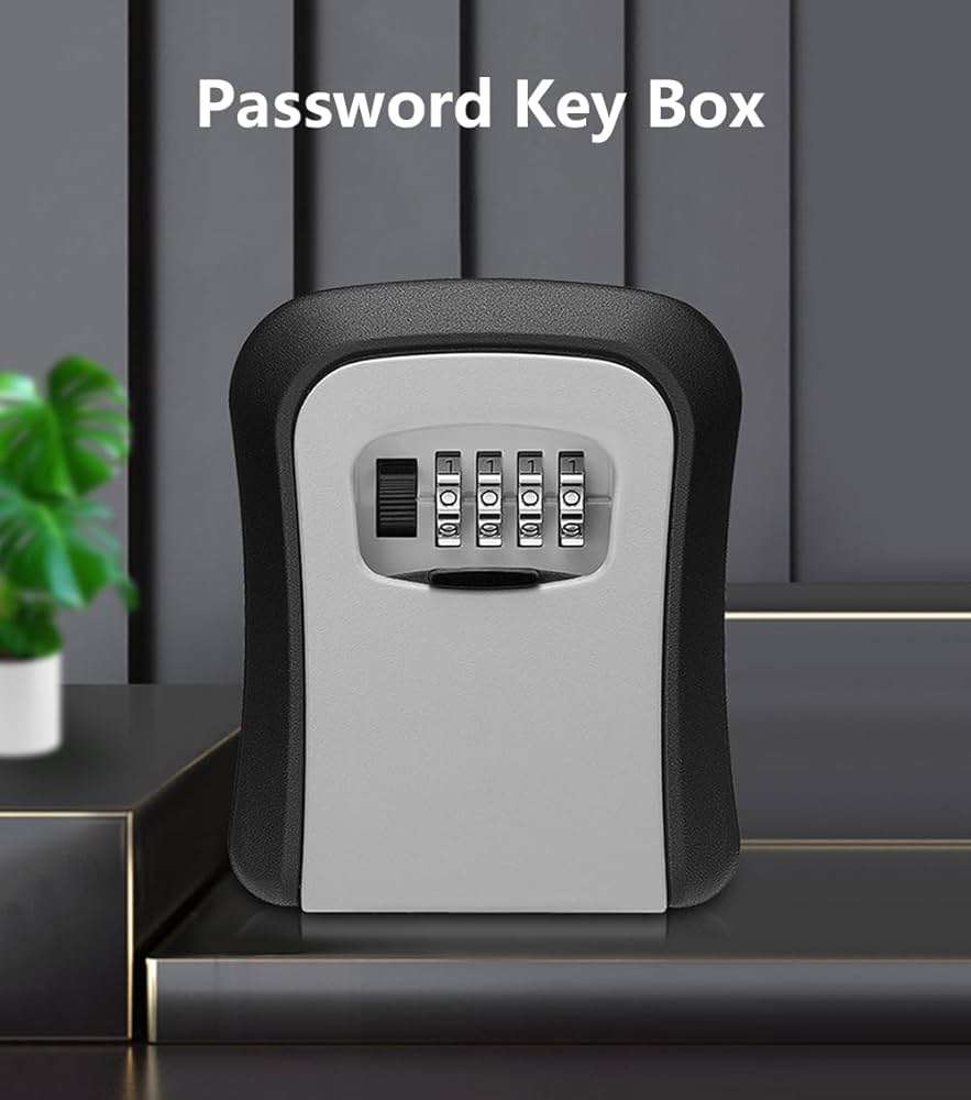 Key Storage Lock Box with 4 Digit Combination