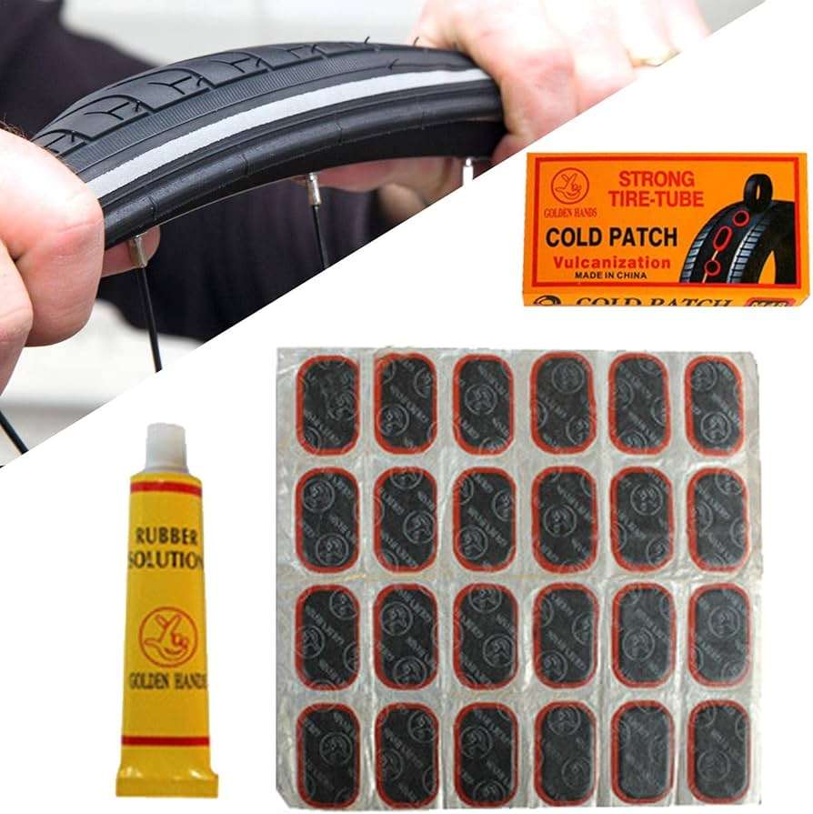 Bicycle Tube Repair Tool Cold Patch Kit - 24 Piece