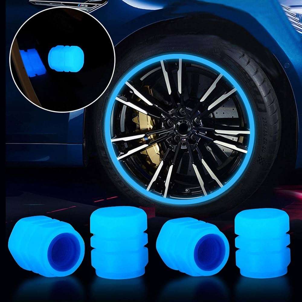 Luminous Glow-in-the-Dark Tyre Valve Cap