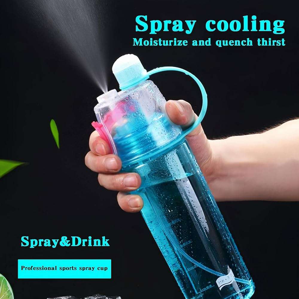 2-in-1 Water Bottle: Drink & Mist Spray