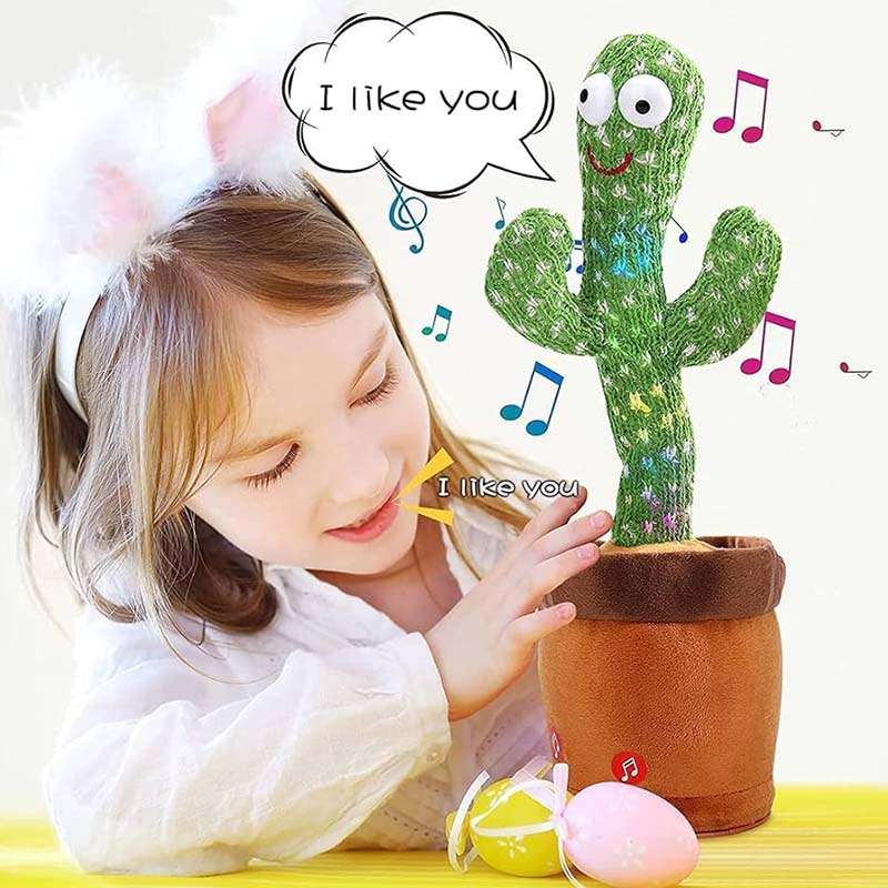 Dancing Cactus Mimicking Light Up Interactive Toy
