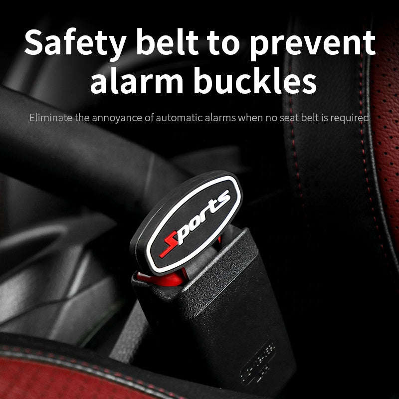 Set of 2 - Car Seat Belt Buckle Extender Clip Alarm Stopper
