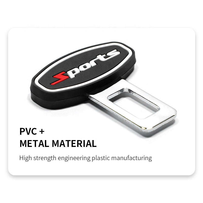 Set of 2 - Car Seat Belt Buckle Extender Clip Alarm Stopper