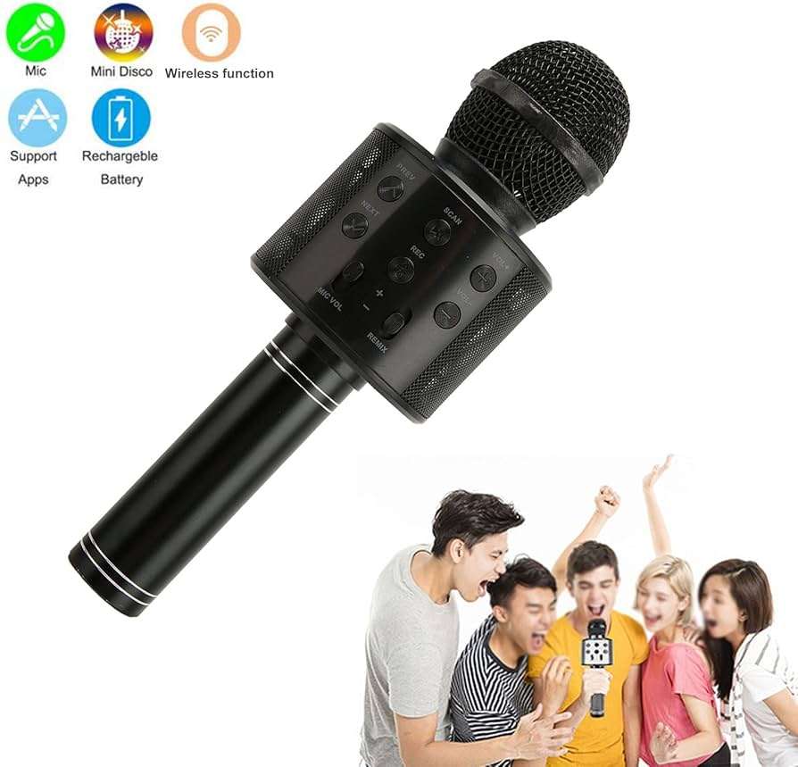 Wireless Bluetooth Portable Karaoke Microphone Hifi Speaker
