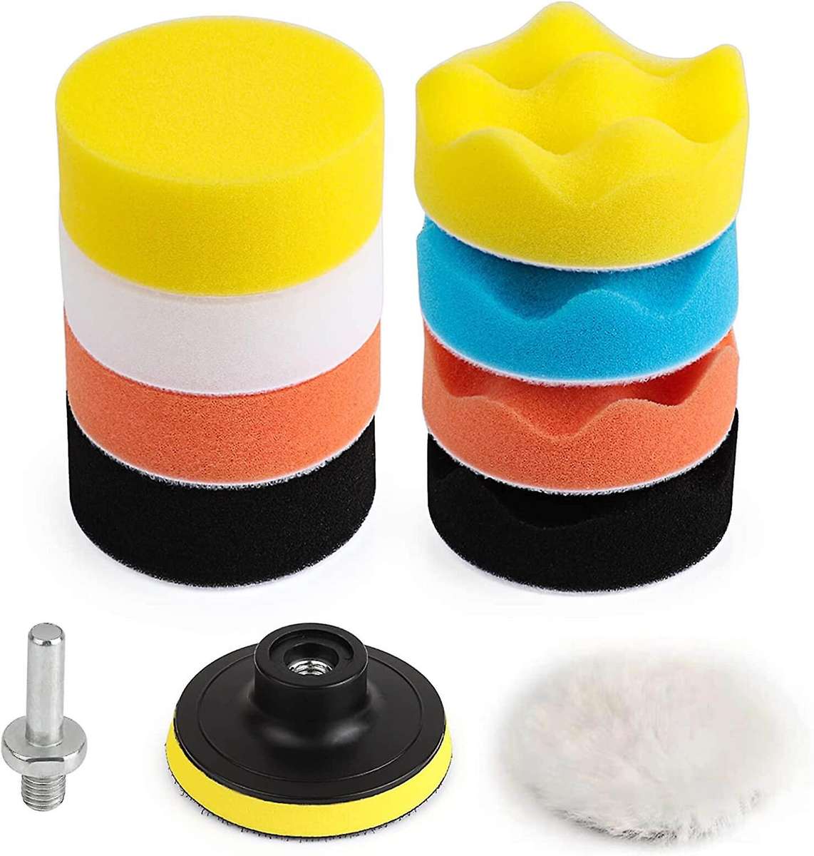 11 Piece Car Foam Drill Polishing Pad Kit