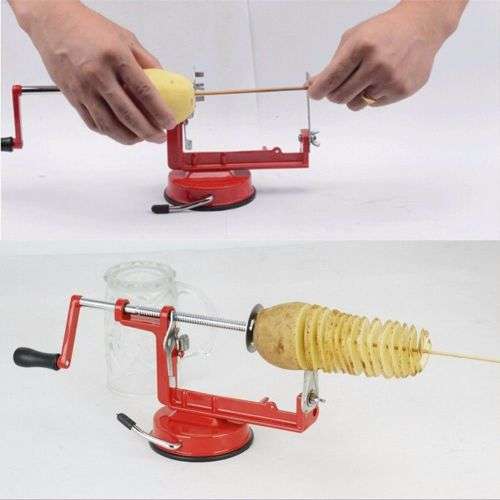 Stainless Steel Potato Chips Cutter Spiral Tornado Twister