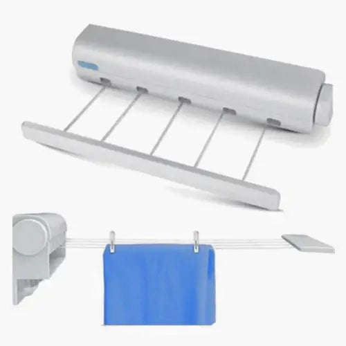 Wall-Mounted Retractable Laundry Clothesline