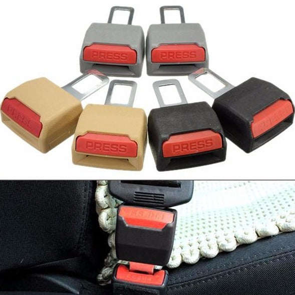 Set of 2 - Car Seat Belt Buckle Extender Clip Alarm Stopper