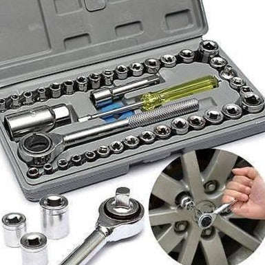 40 Piece Combination Socket Wrench Set