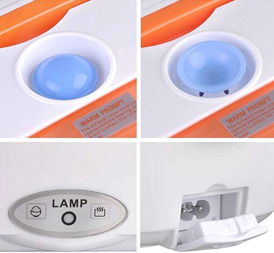 Electric Lunch Box & Food Warmer - Orange