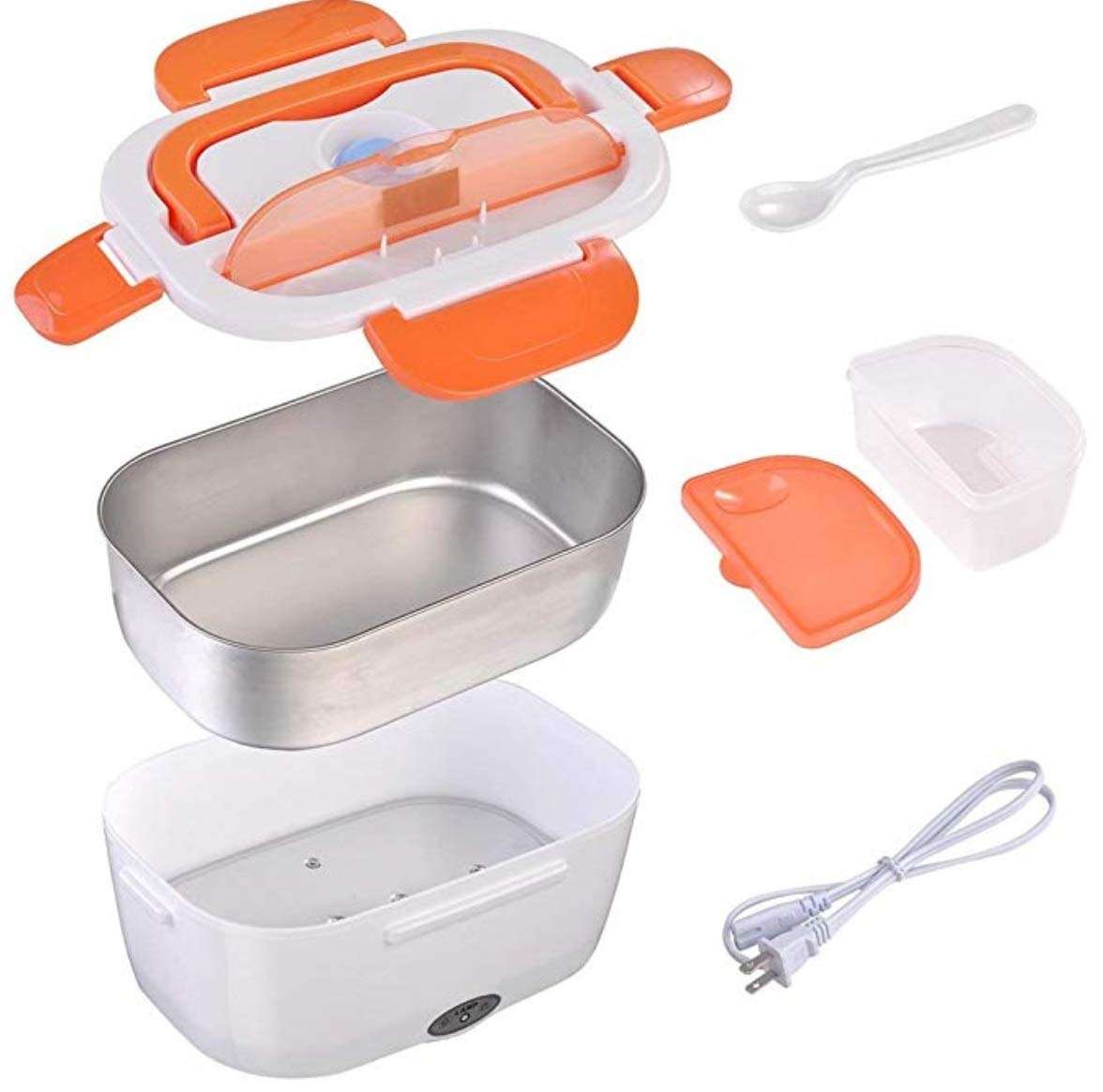 Electric Lunch Box & Food Warmer - Orange